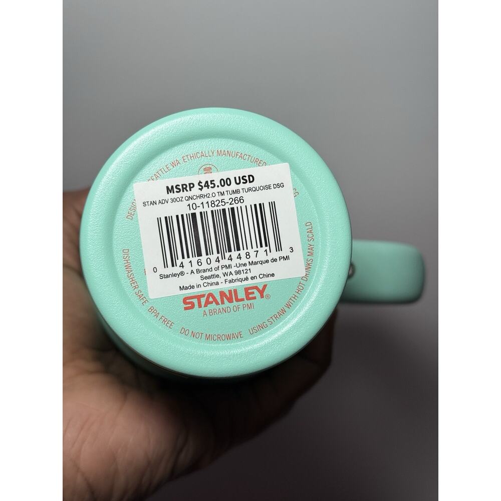 Stanley X Moolah Kicks Turquoise + Pink Orange 30oz Quencher Tumbler Set BNWT - Picture 6 of 14